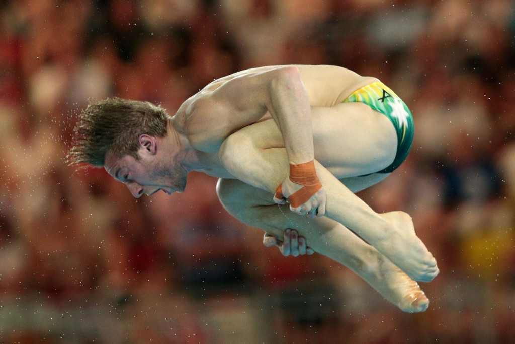 Olympic champion Matthew Mitcham was unable to secure a podium spot in the men's 3 metres springboard competition