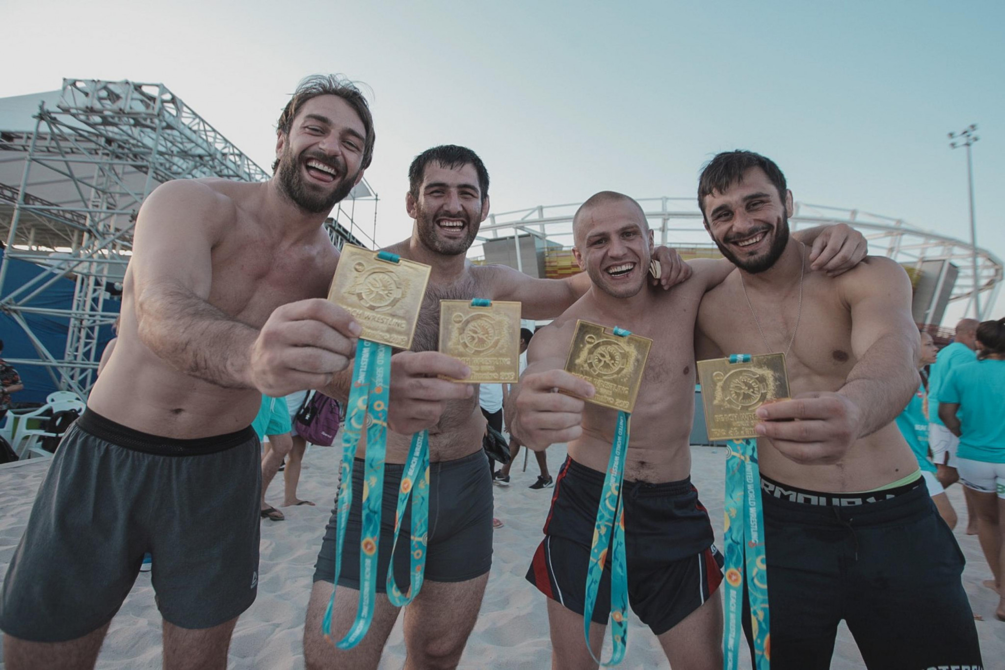 Georgia won all four gold medals on offer in the men's events ©UWW
