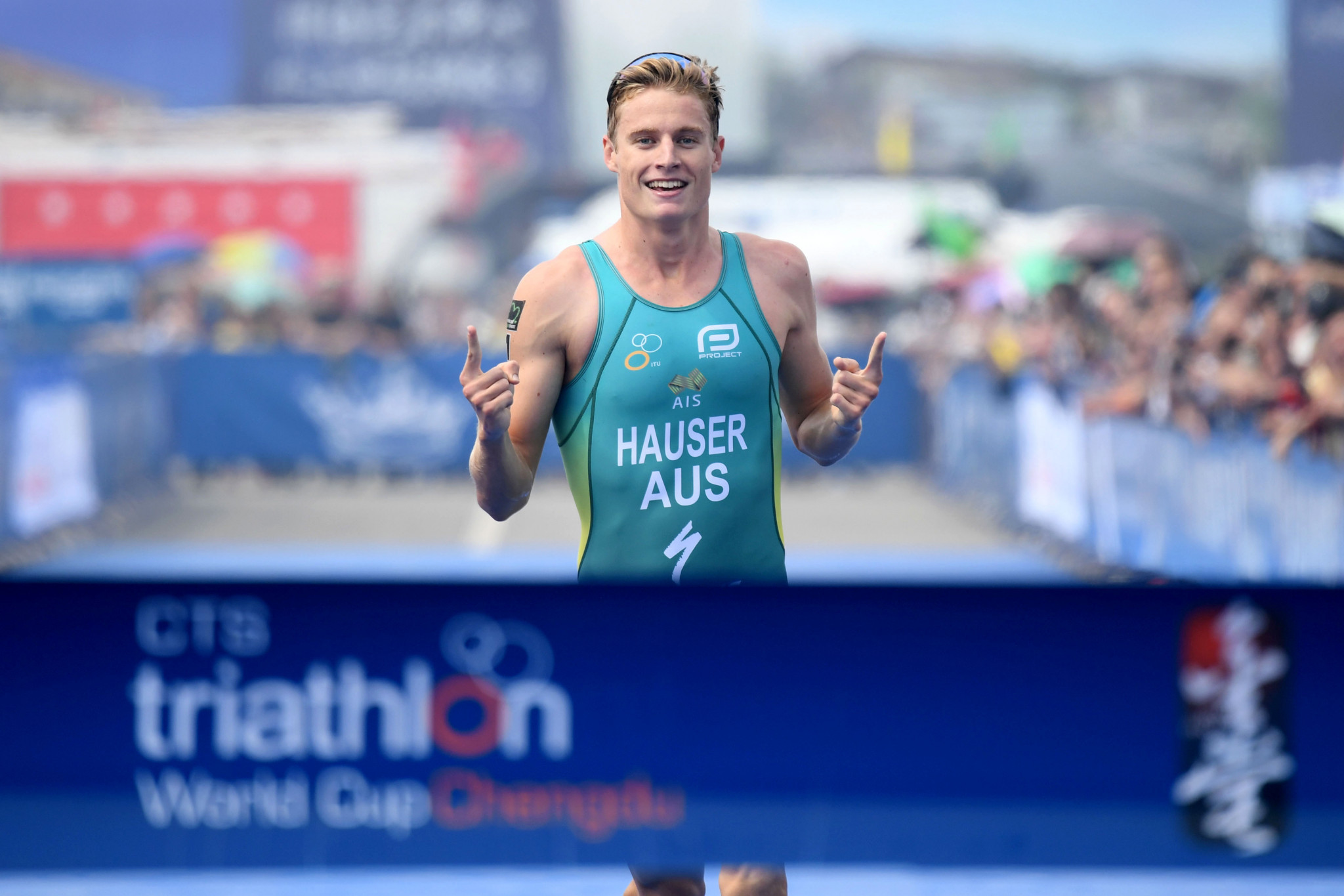 Hauser marks injury comeback with gold at ITU World Cup in Chengdu
