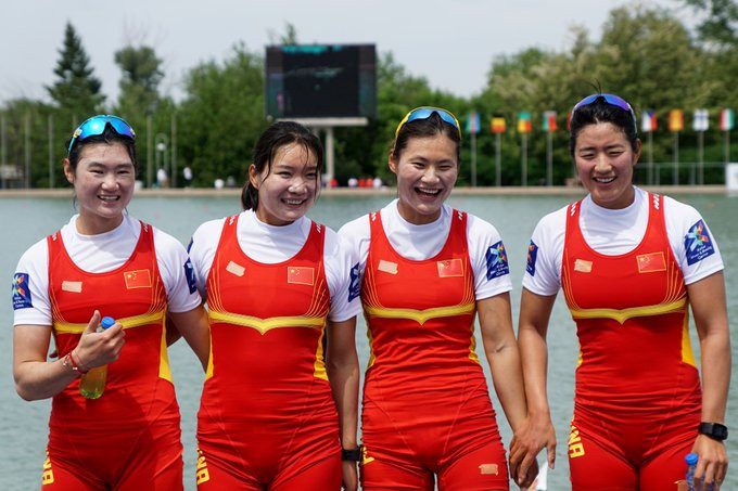 China claimed four gold medals on the second day of finals in Plovdiv ©World Rowing/Twitter