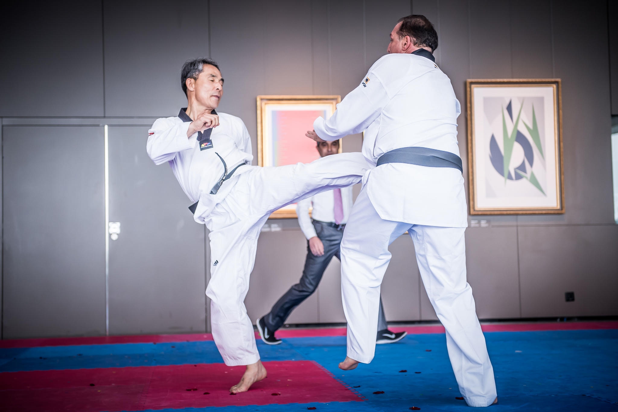 The re-match was held on the sidelines of a joint demonstration from World Taekwondo and the International Taekwondo Federation at the Olympic Museum in Lausanne ©World Taekwondo Europe