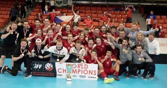 Czech Republic have been crowned winners of the Men's Under-19 World Floorball Championships after beating Sweden 8-2 in the final in Halifax in Canada ©IFF