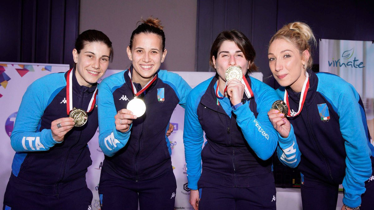 Italy conclude women's FIE Sabre World Cup in Tunis with team gold 