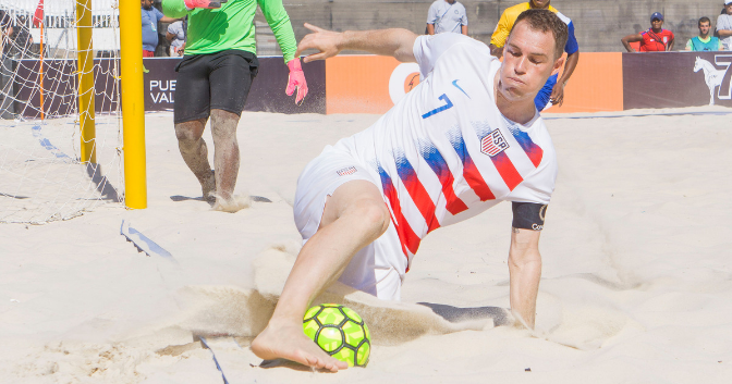 The United States claimed an emphatic 14-1 victory over tournament debutants Bonaire on the opening day of the 2019 CONCACAF Beach Soccer Championship in Puerto Vallarta in Mexico ©Beach Soccer Worldwide