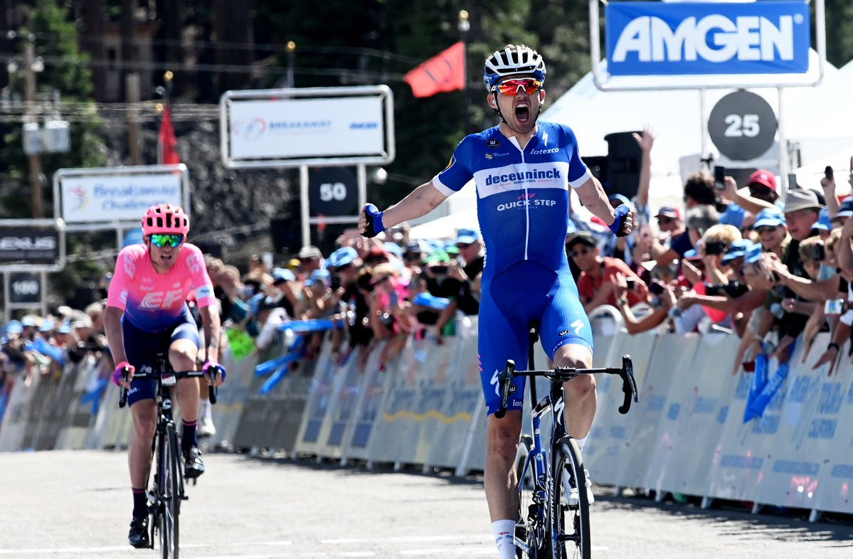 Danish cyclist Kasper Asgreen secured his first professional win after triumphing on stage two of the Tour of California ©Tour of California