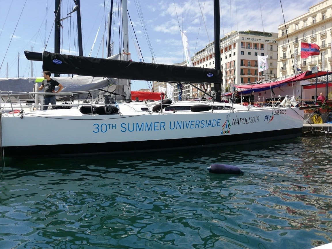 With 50 days to do until it starts, the Naples 2019 Summer Universiade is getting a good showing at Rolex Capri Sailing Week ©Napoli 2019