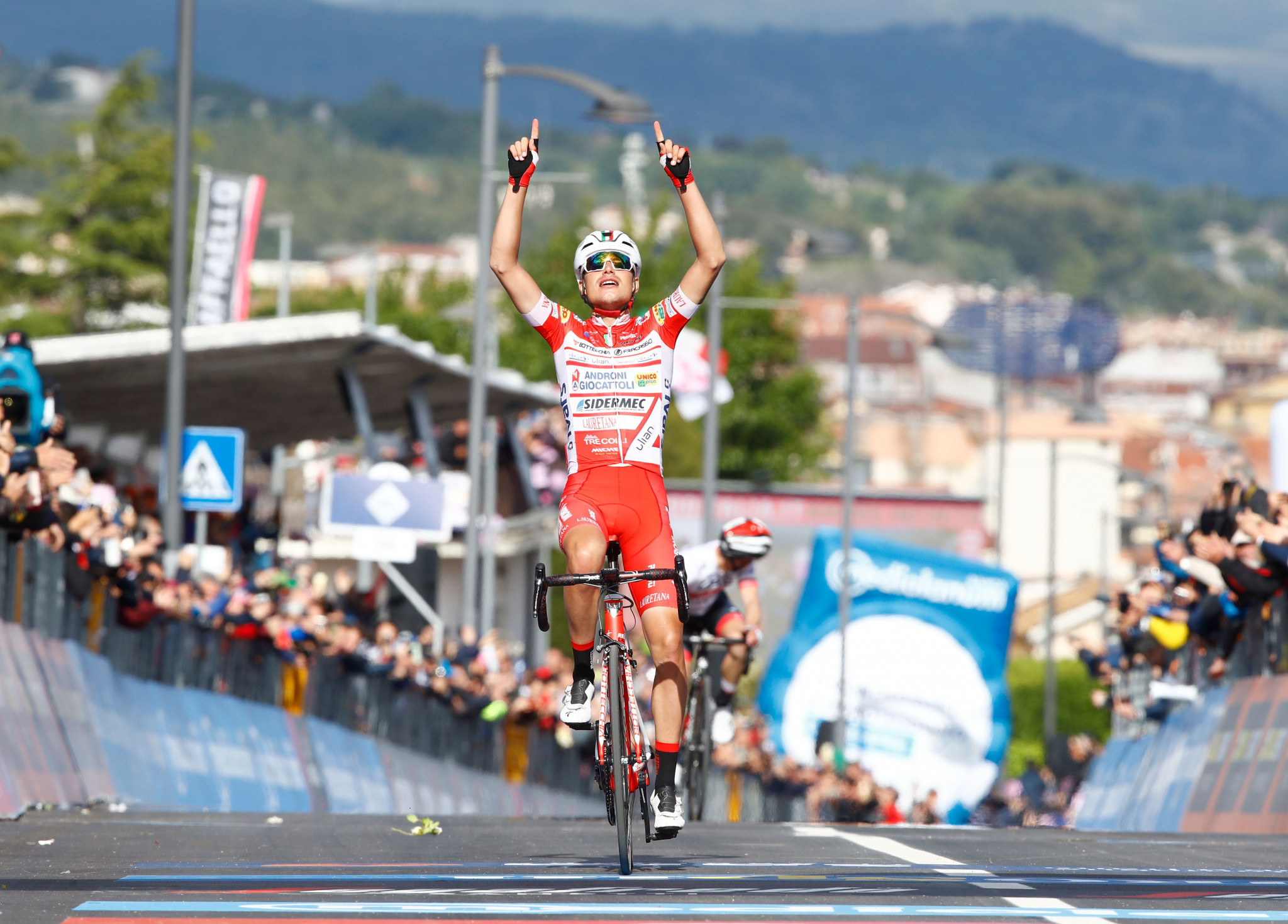 Masnada wins stage six of Giro d'Italia as fellow Italian Conti takes overall lead