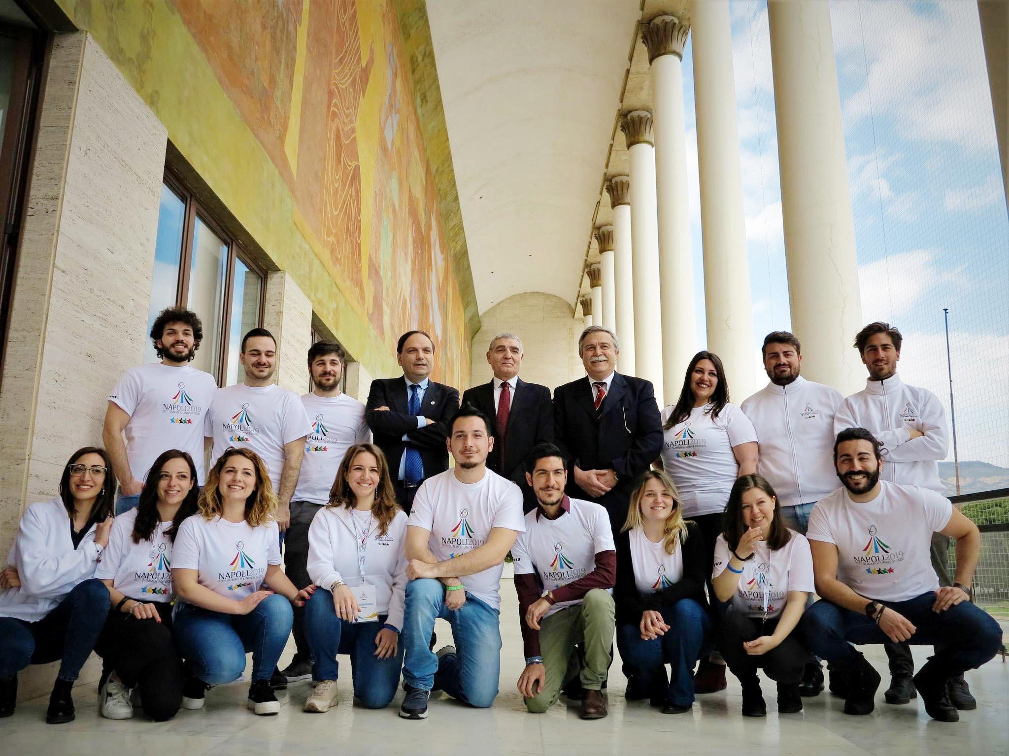 The campaign to recruit volunteers for the Naples 2019 Summer Universiade was launched in March ©Naples 2019