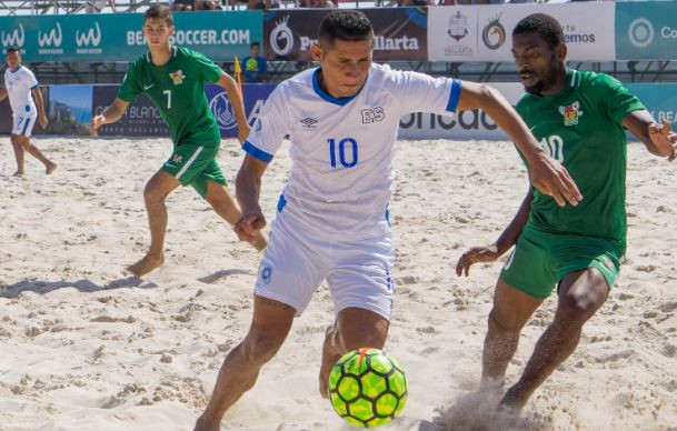 El Salvador moved into the quarter-finals of the CONCACAF Beach Soccer Championships in Mexico with an 8-1 win over Guadeloupe ©CONCACAF