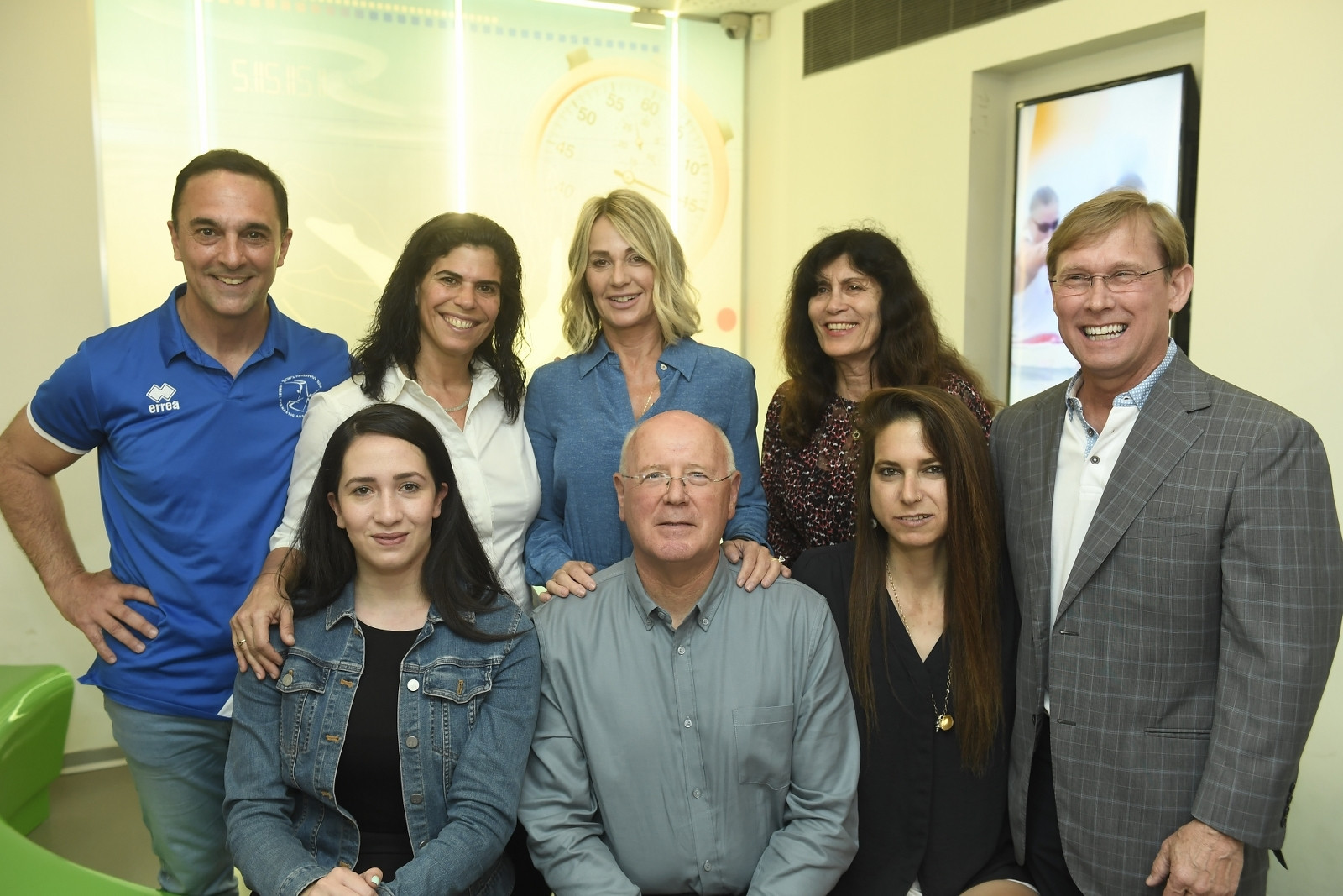 Romanian gymnastics legend Nadia Comăneci has visited the headquarters of the Olympic Committee of Israel ©OCI