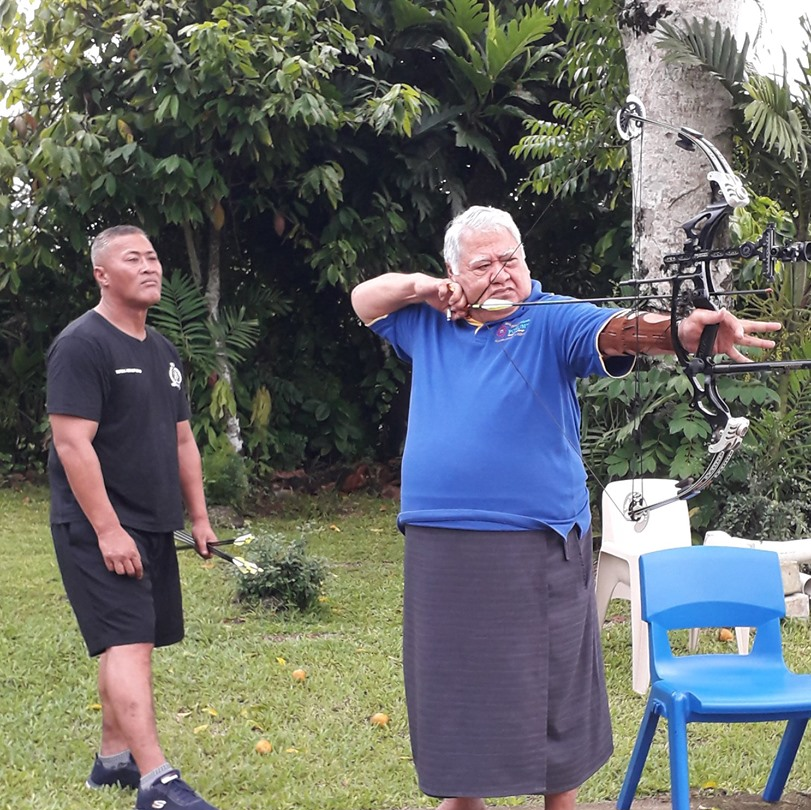 Samoan Prime Minister targets place in archery competition at Pacific Games