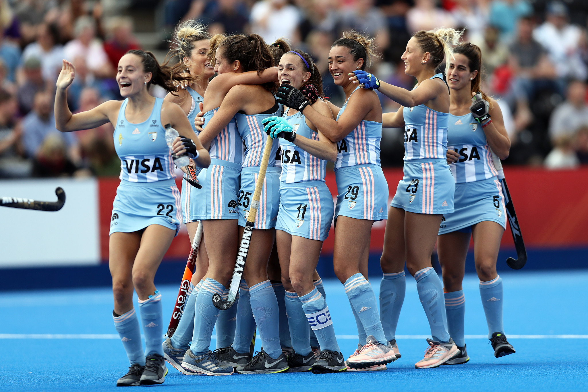 Argentina's women continued their impressive run of form by beating Britain in a shootout ©Getty Images