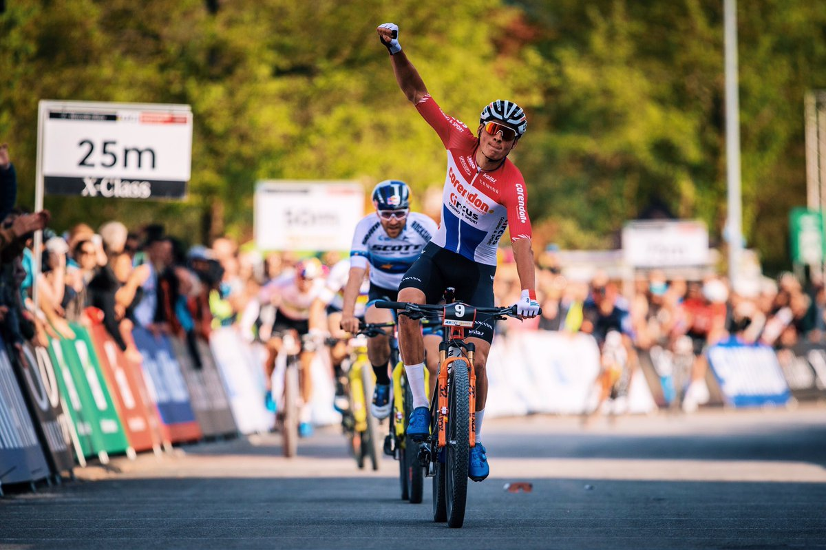 Van der Poel and Courtney win short track races at UCI Mountain Bike World Cup in Albstadt