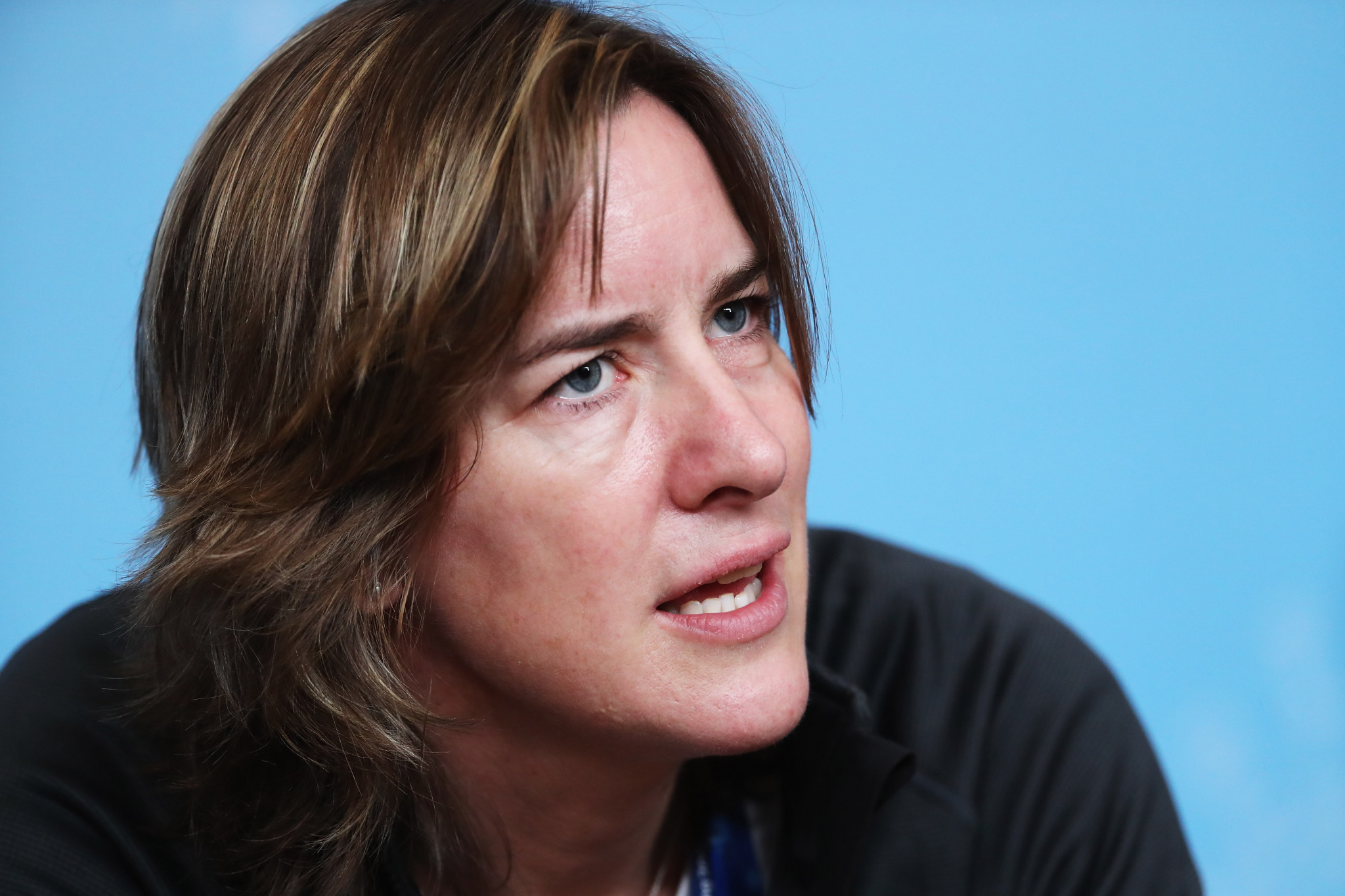 UK Sport chair and four-time Olympic rowing medallist Katherine Grainger spoke at the gender equality breakfast ©Getty Images