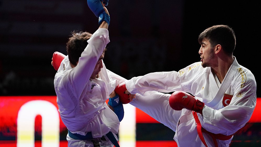 Eray Samdan continued the success for the host nation and qualified for the final in the men's under-60kg division ©WKF
