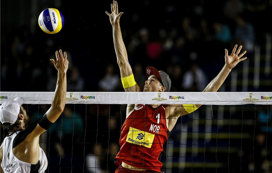 Anders Mol and Christian Sørum reached the final for the second year in a row in Itapema ©FIVB