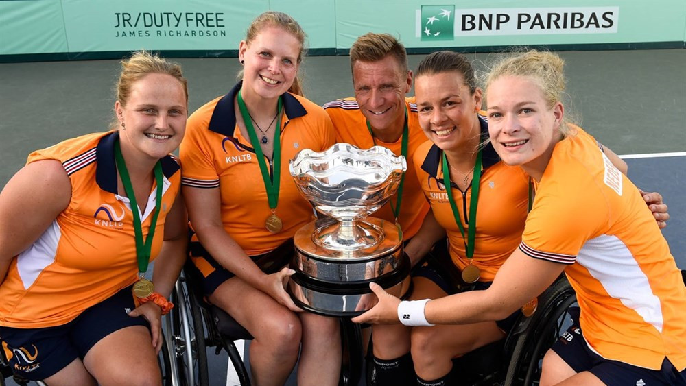 Dutch women win 31st title at ITF World Team Cup as Britain seal men's prize