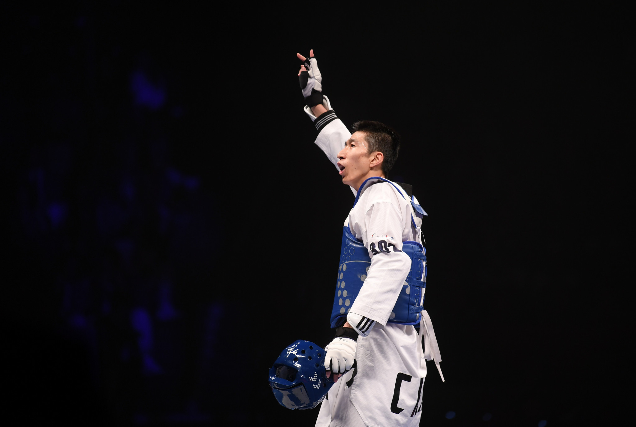 Olympic champion Zhao Shuai retained his world title at the 2019 World Taekwondo Championships ©Getty Images