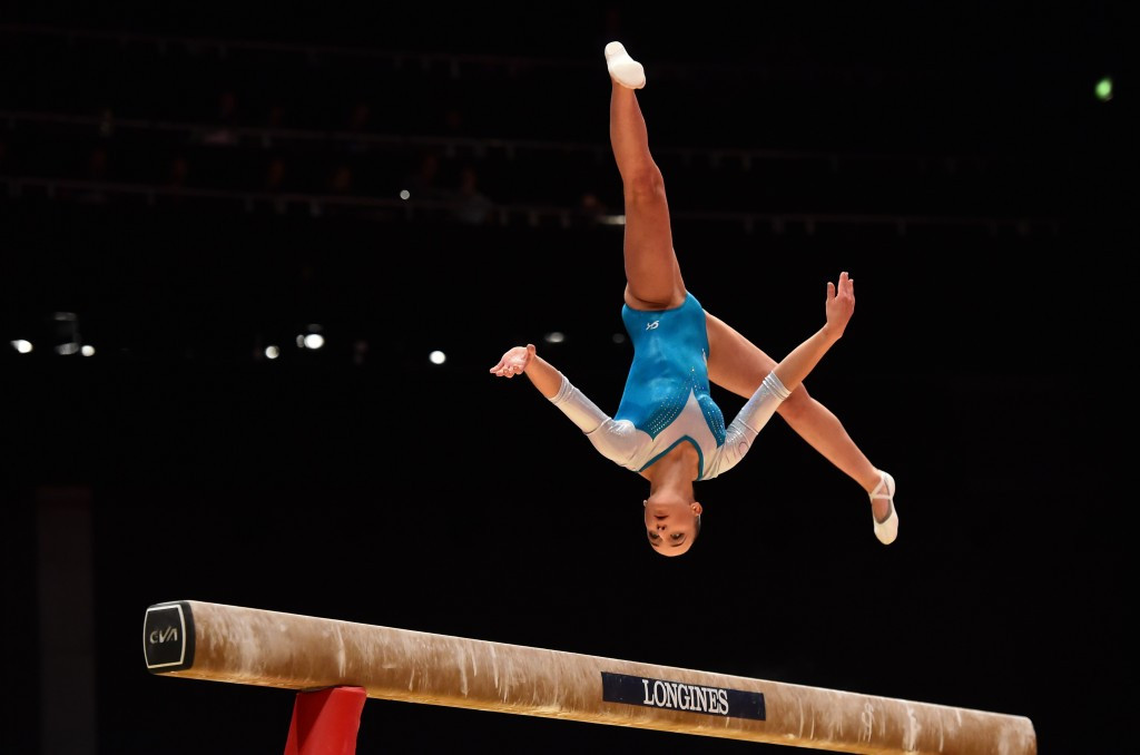 Sanne Wevers of The Netherlands claimed silver in a low-quality women's balance beam final ©Getty Images