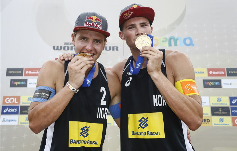 Mol and Sørum top all-European men's podium at FIVB Beach Volleyball World Tour event in Itapema