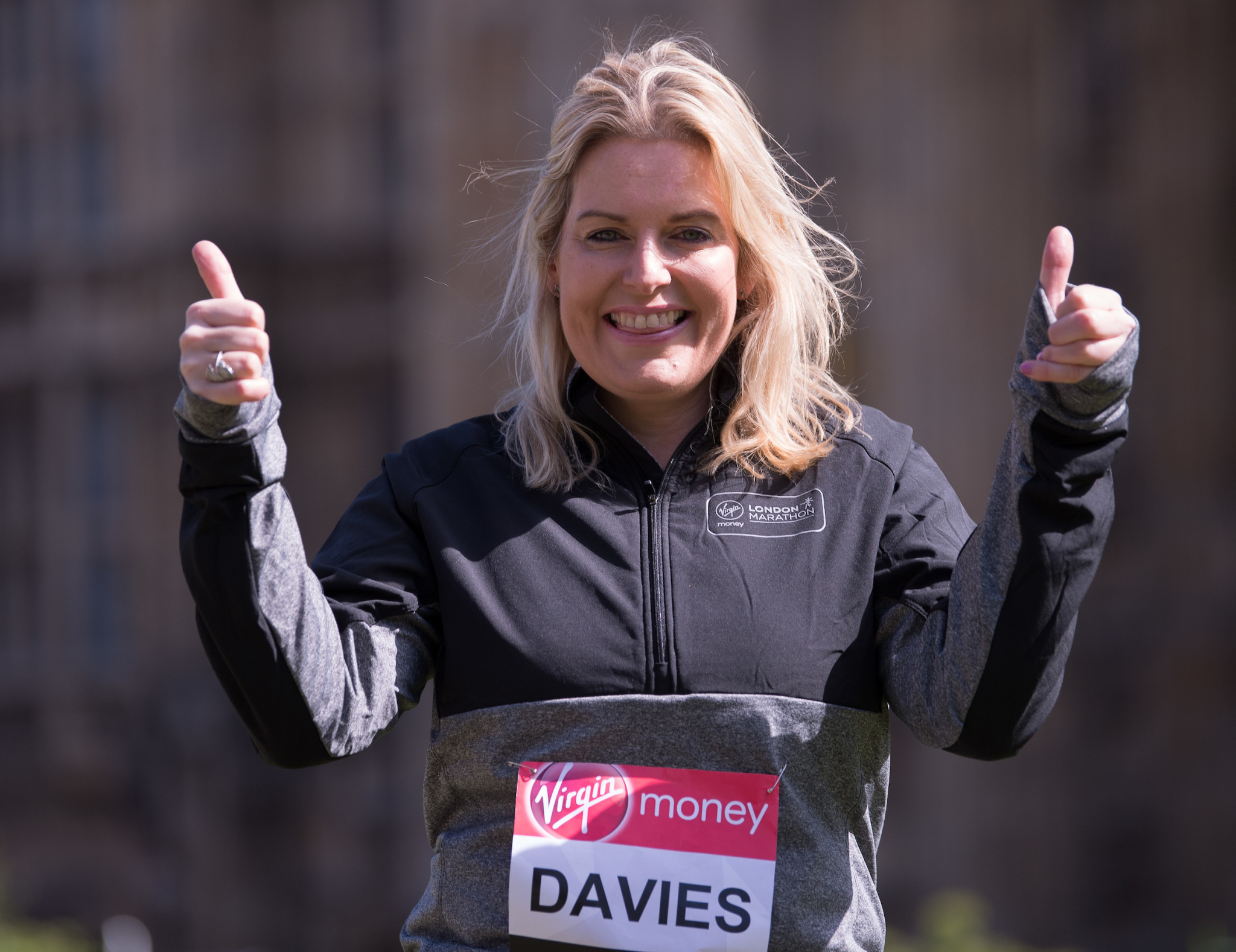 Mim Davies' main qualification for being Sports Minister appears to be that she once ran the London Marathon ©Mim Davies