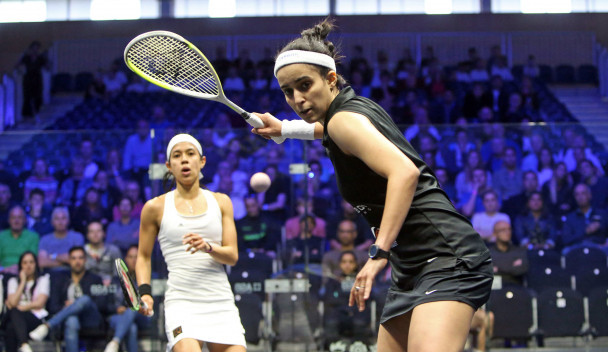 Egypt’s Nour El Tayeb booked her place in the third round of the PSA British Open in Hull after beating Malaysian icon Nicol David in her last-ever PSA match ©PSA