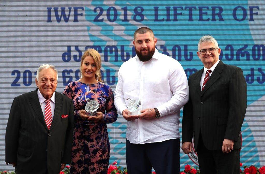 Talakhadze and Valentín receive IWF Lifter of the Year prizes at awards gala