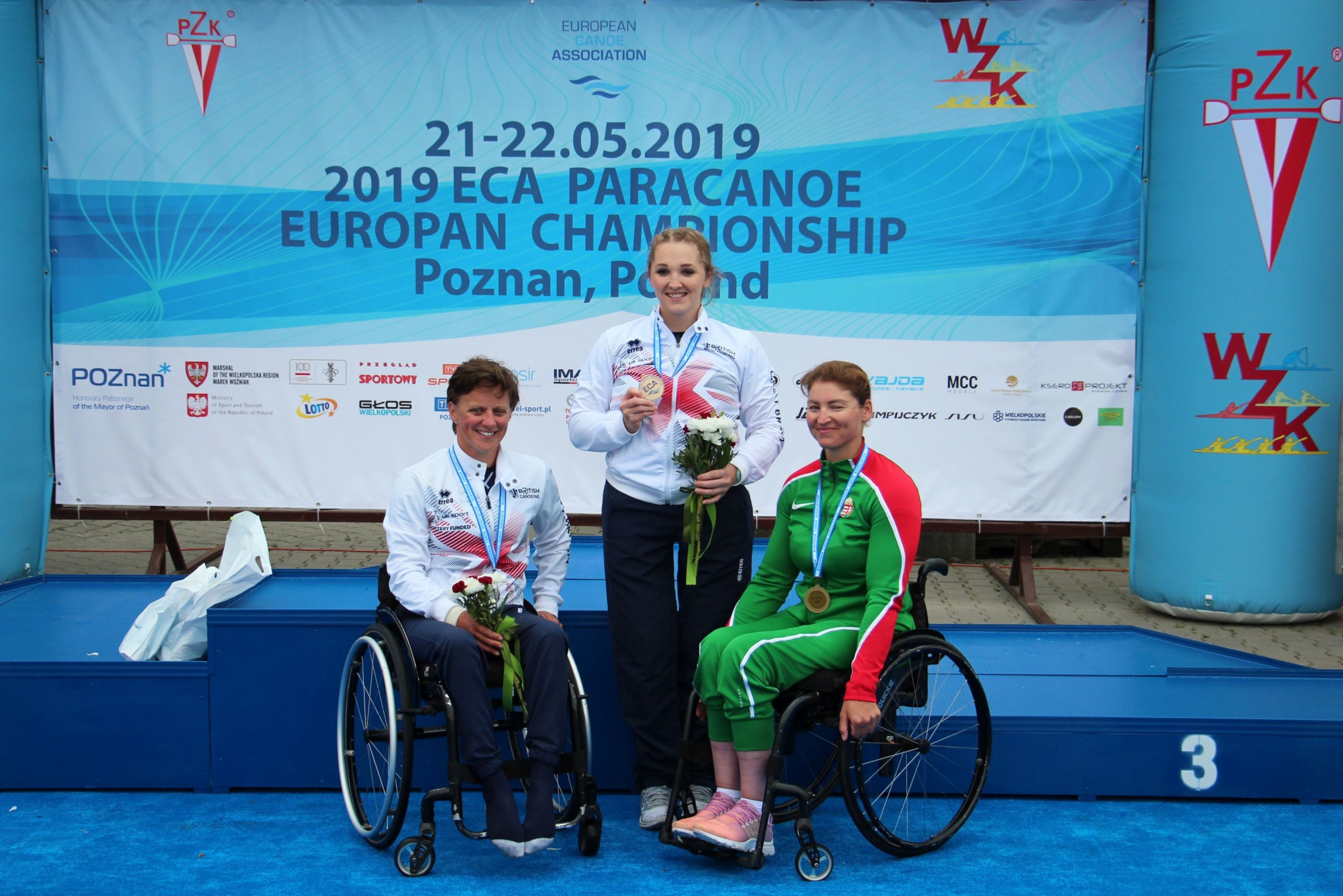 Charlotte Henshaw was one of Great Britain's two gold medallists on the second and final day of the Paracanoe European Championships in Poznań ©ECA