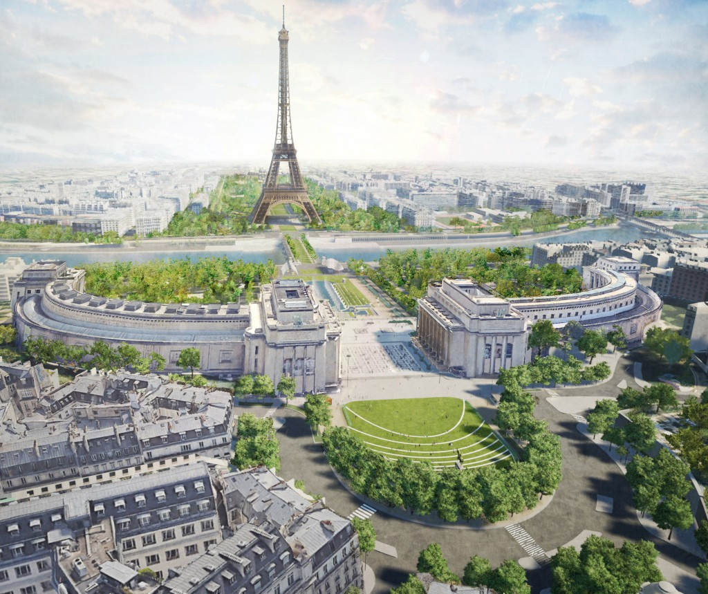 British landscape architecture studio Gustafson Porter + Bowman has won a competition to redesign the area around the Eiffel Tower ©Gustafson Porter + Bowman