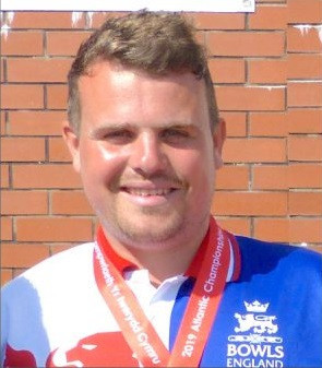 England's Jamie Walker made a successful defence of his title after beating Scotland's Darren Burnett in the men's singles final at the World Bowls Atlantic Championships in Cardiff ©World Bowls