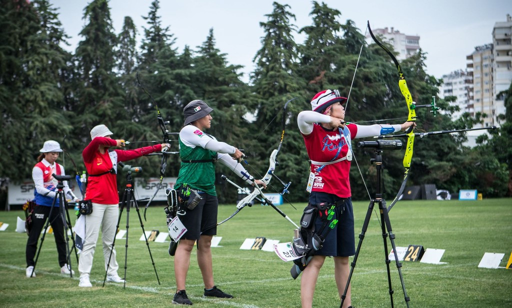 The women's semi-finals in the recurve and compound events were also held today ©World Archery
