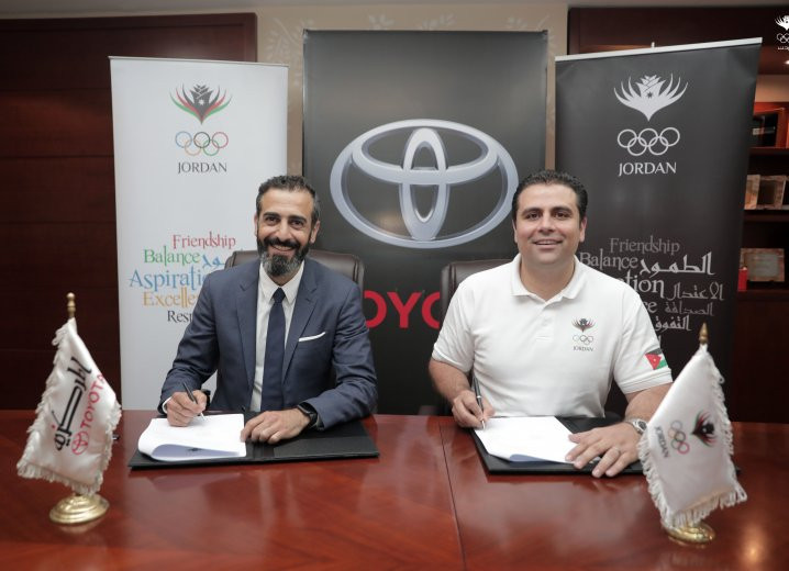 Jordan Olympic Committee sign two-year partnership agreement with Toyota