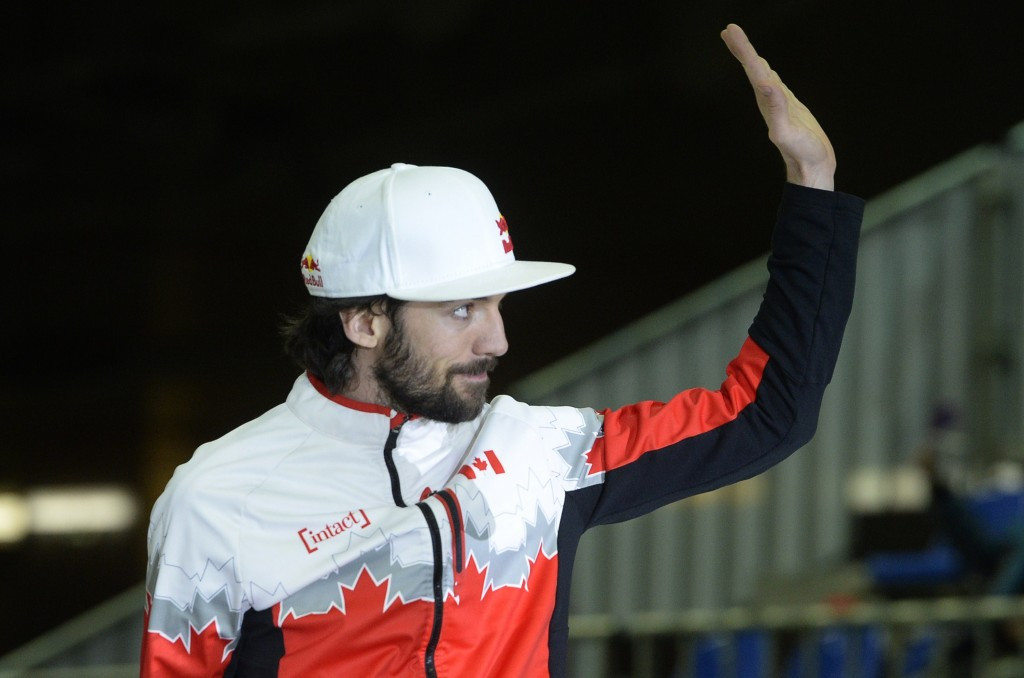 Charles Hamelin led home a Canadian one-two in the men's 1000m event 
