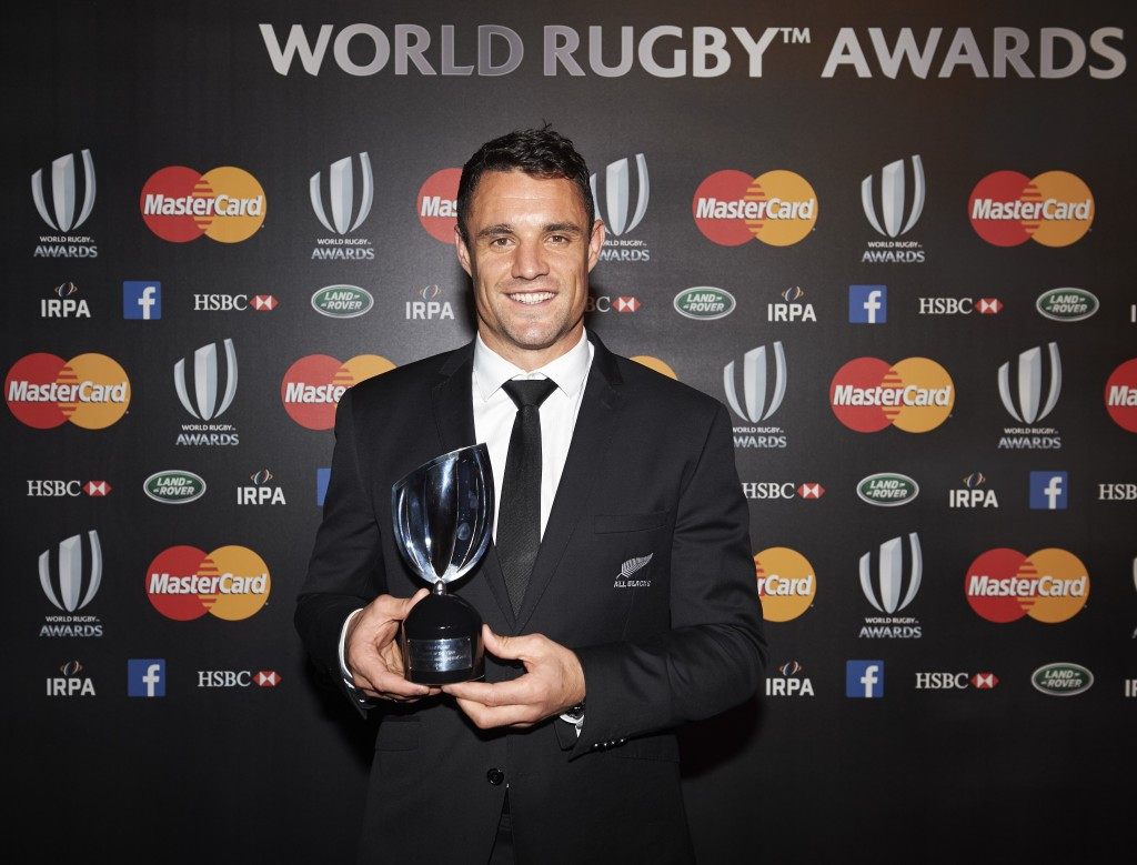 All Blacks fly-half Dan Carter has been named World Rugby Player of the Year ©Getty Images