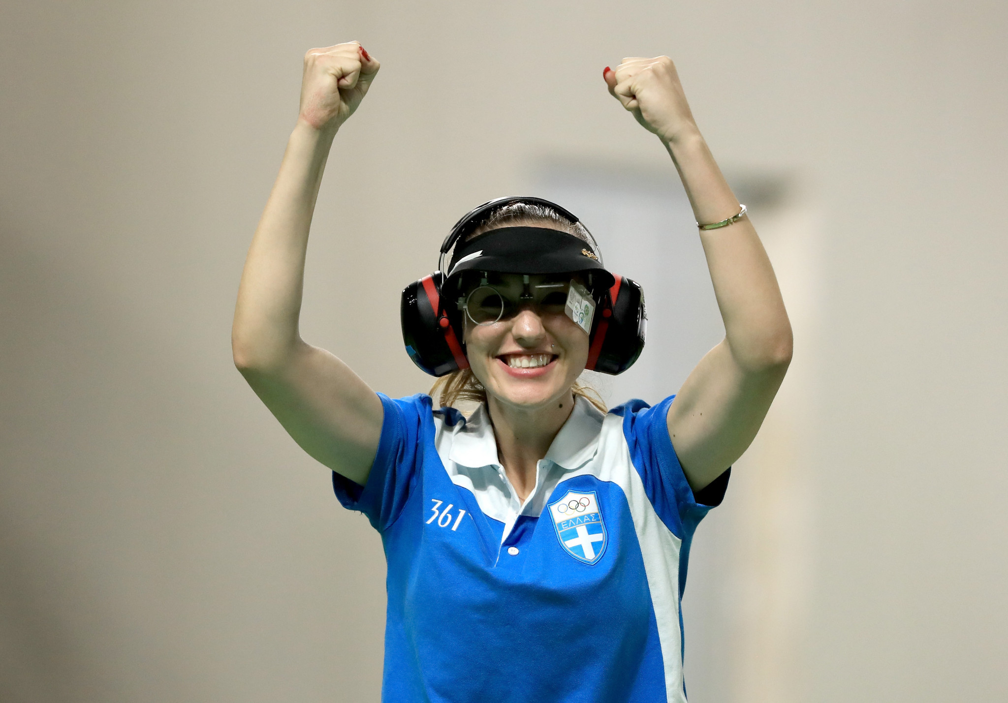 Greek Olympic champion Anna Korakaki will feature in the women's 25m pistol at the ISSF Rifle and Pistol World Cup ©Getty Images
