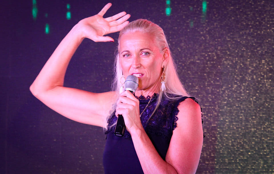 Olympic beach volleyball champion Kerri Pottharst spoke as the special guest ©SP Sports Awards  