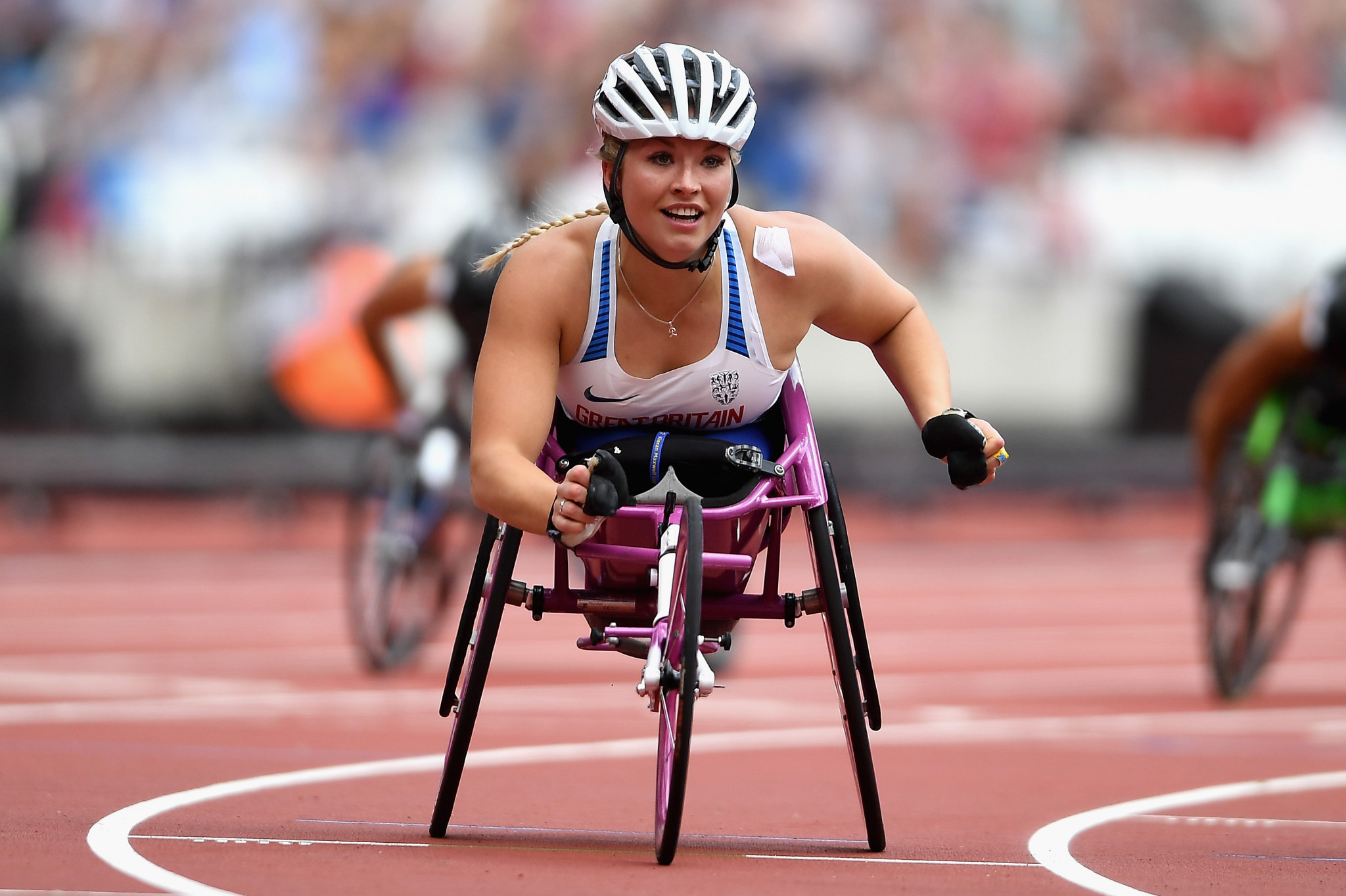Britain's double world champion Sammi Kinghorn claimed gold in the women's 400 metres T53 event ©Getty Images