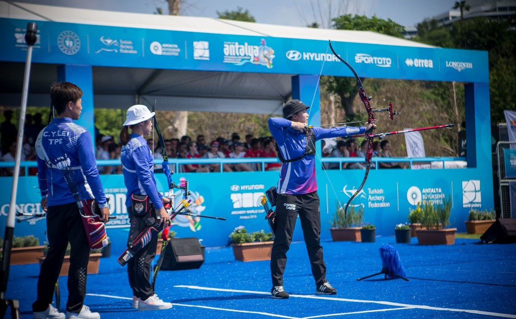 Chinese Taipei took gold in the women's team recurve final at the Archery World Cup in Antalya ©World Archery 