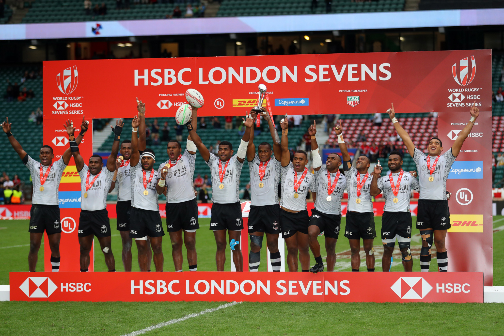 Fiji successfully defended their London Sevens title ©Getty Images