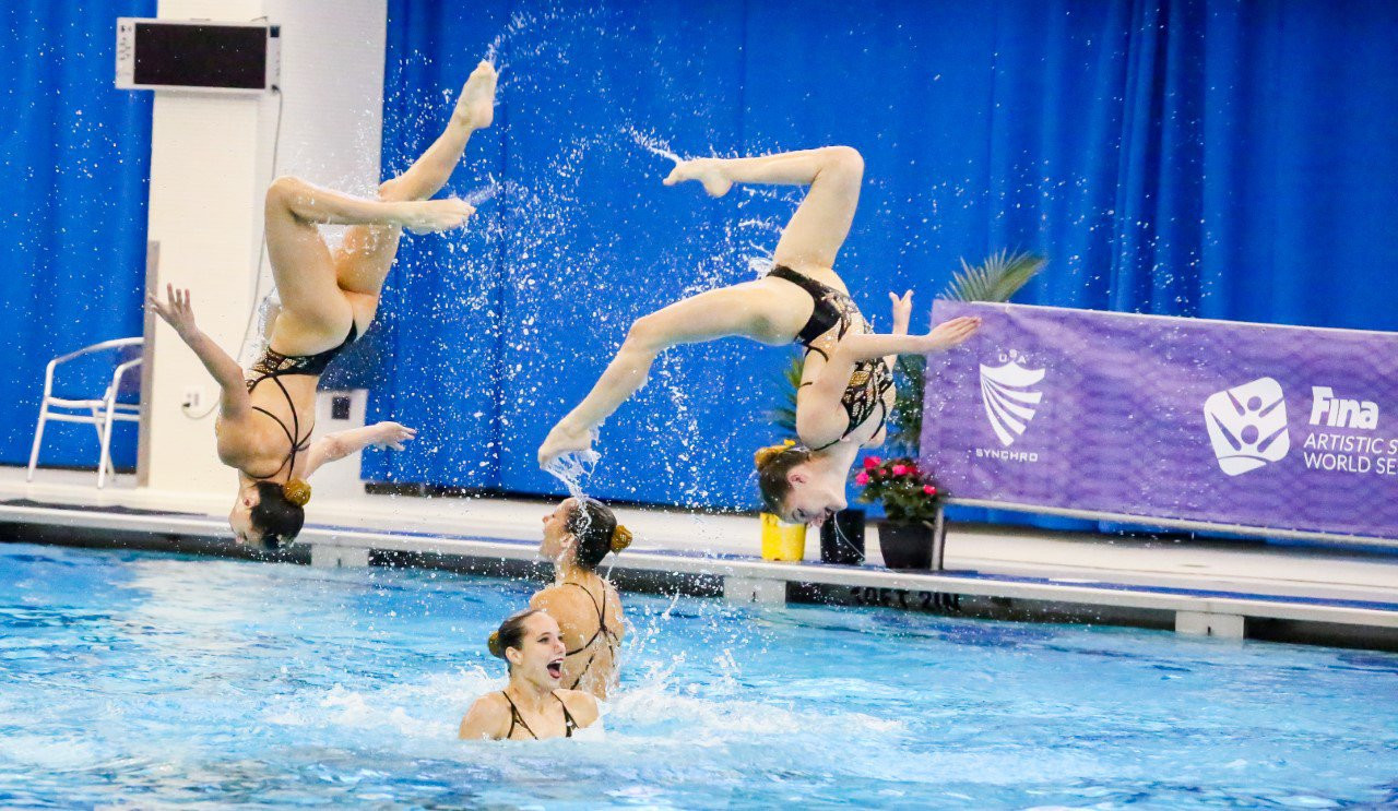 Hungary were the only entrants in the highlight event ©FINA