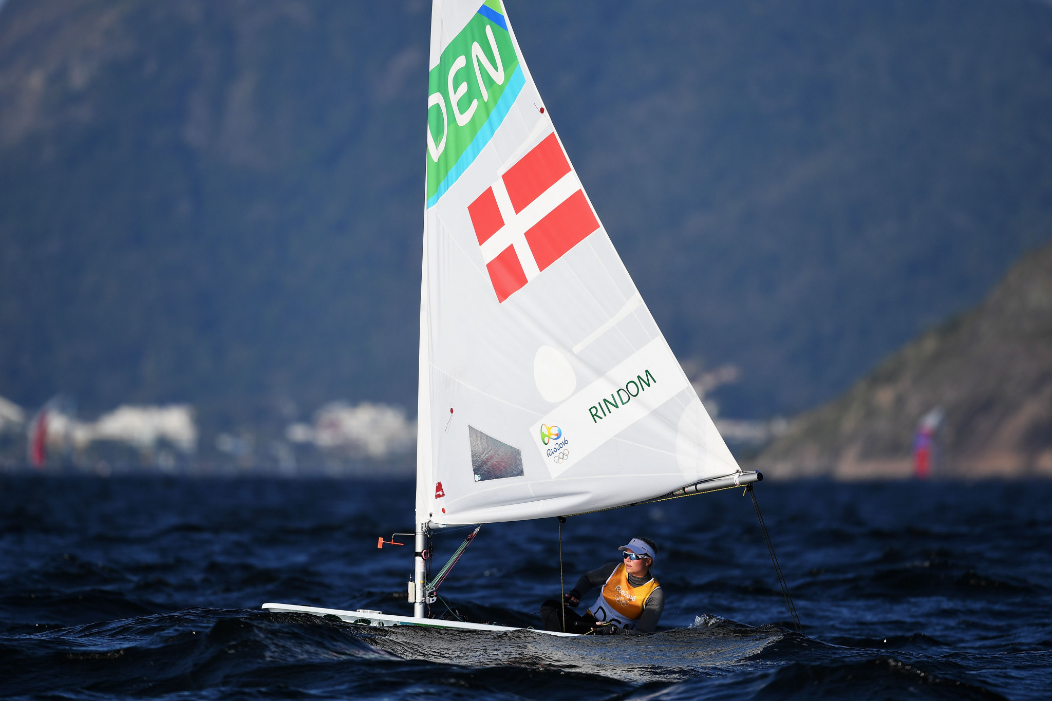 Olympic bronze medallist Anne-Marie Rindom won the laser radial event ©Getty Images