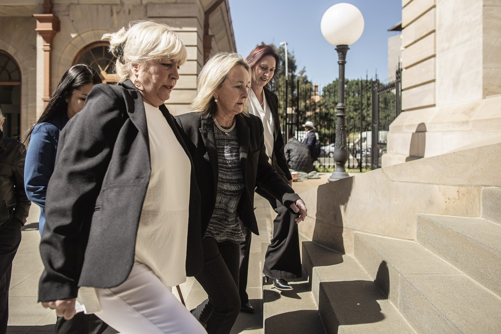 Reeva Steenkamp's mother June arrives at today's hearing ©Getty Images