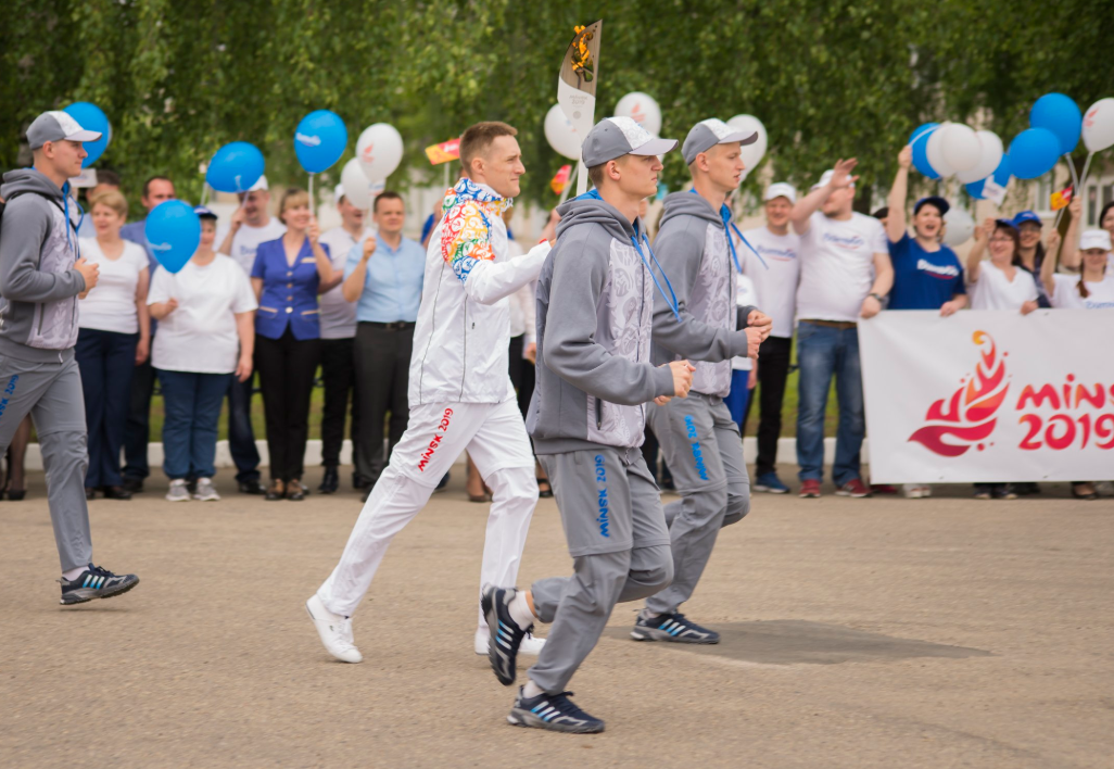 The Torch is carried through Vitebsk ©Minsk 2019