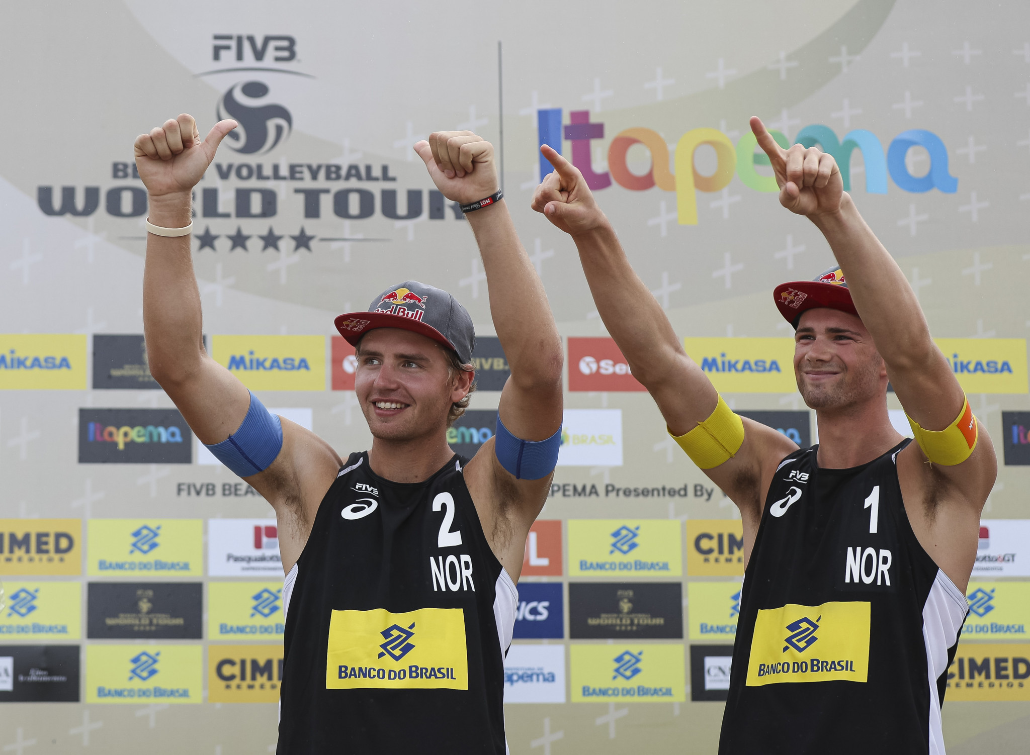 Norway's Anders Mol and Christian Sørum will be out to secure a third straight World Tour title ©Getty Images