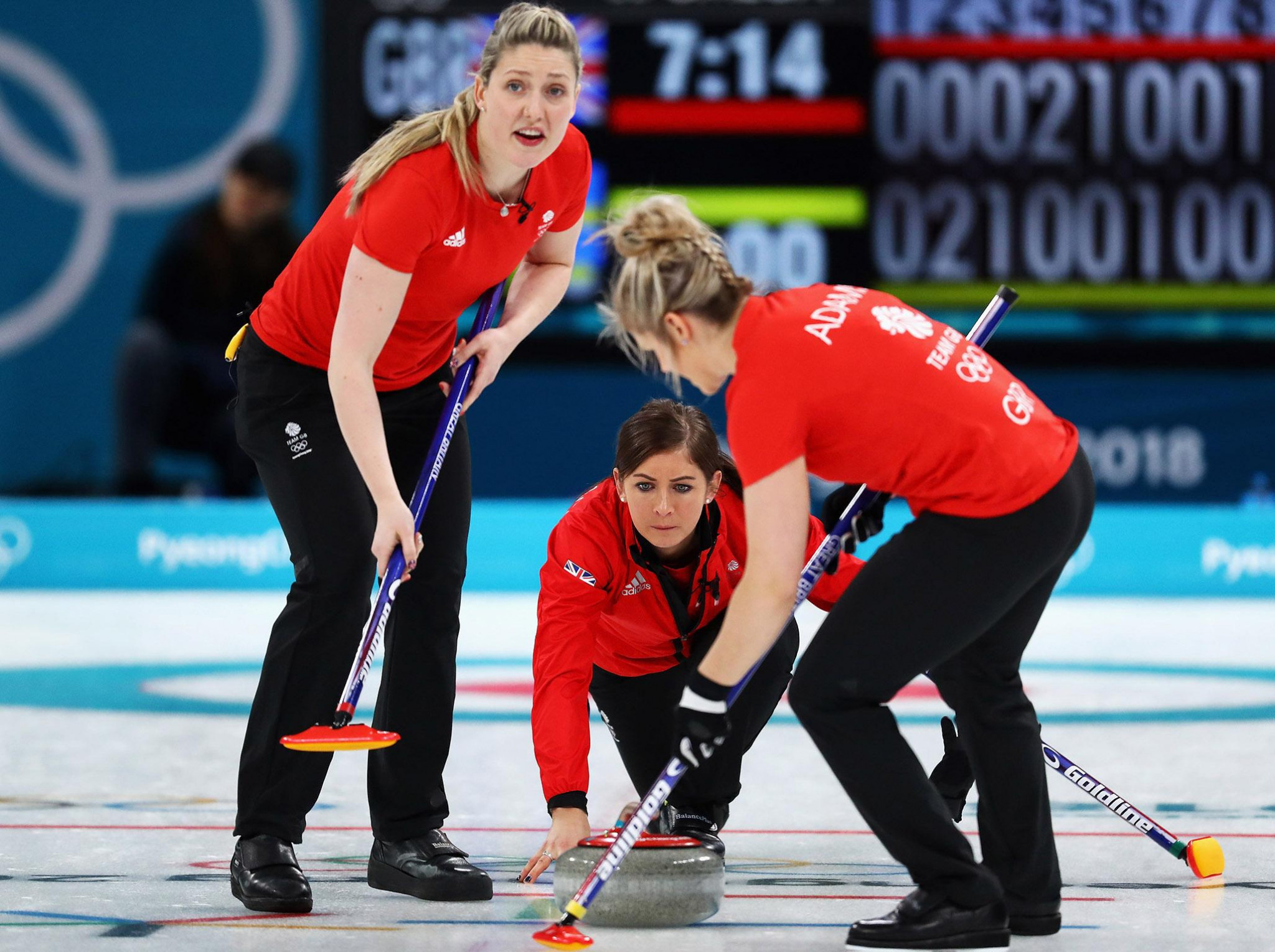 Some of Eve Muirhead's team's players, including Lauren Gray - left - and Vicki Chalmers - right - have attended the youth camp over the years ©Getty Images