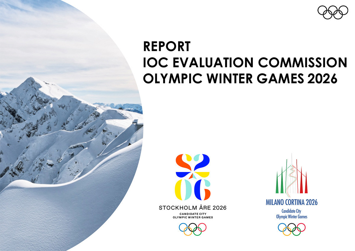 The IOC Evaluation Commission report analysing the bids for the 2026 Winter Olympic and Paralympic Games from Stockholm Åre and Milan Cortina d'Ampezzo revealed several worrying aspects ©IOC 