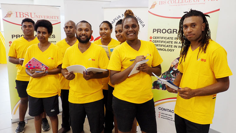Team PNG athletes are pursuing an education thanks to an initiative provided by the IBS University and the Papua New Guinea Olympic Committee  © PNGOC