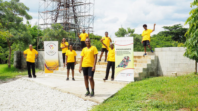 The Athlete Excellence Programme has been running for three years in a collaboration between the IBS University and the Papua New Guinea Olympic Committee © PNGOC