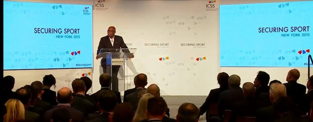 Tokyo Sexwale provided a keynote address on the opening day of the Securing Sport Summit ©ICSS