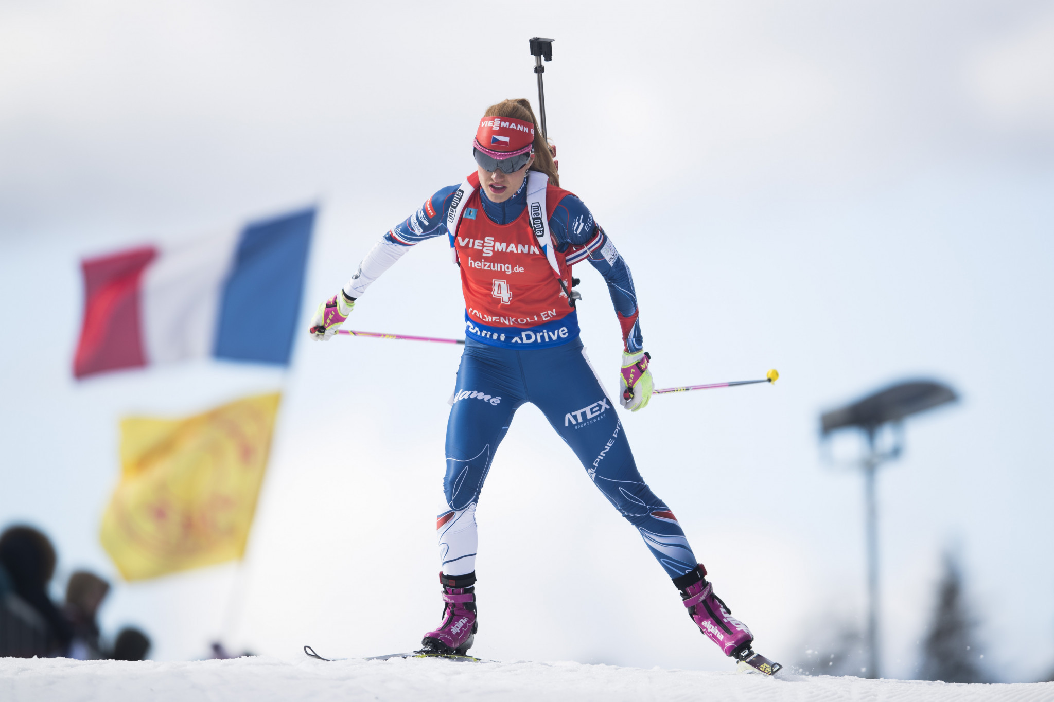 Czech Republic's Gabriela Koukalová finished her biathlon career with two world gold medals and two Olympic silver medals ©Getty Images